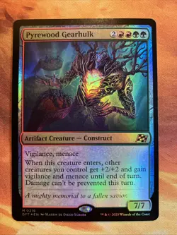 MTG Foil Pyrewood Gearhulk Aetherdrift Mythic Near-Mint!! - Image 1