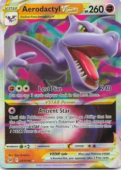 Aerodactyl 093 Lost Origin Holo Rare VSTAR NM Pokemon TCG - Image 1
