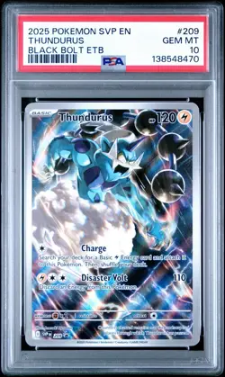 Pokemon Black Bolt/White Flare ETB Promo Thundurus/Tornadus Sequential PSA 10 - Image 3
