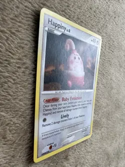 2007 Pokemon TCG Mysterious Treasures Happiny Lv.8 HP 60 Non-holo 52/123 LP - Image 5