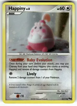 Happiny 014/017 POP Series 8 LP Pokemon Card TCG - Image 1