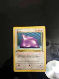 Ditto 1st Edition 18/62 - Fossil Set 1999 Pokemon TCG Non Holo LP - Image 1