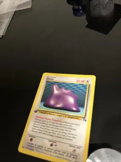 Ditto 1st Edition 18/62 - Fossil Set 1999 Pokemon TCG Non Holo LP - Image 2