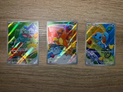 Pokemon First Partner Illustration Collection Series 1 Kanto Gen 1 Starters - Image 1