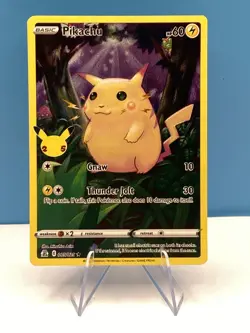 Pokemon TCG Pikachu Full Art 005/025 Celebrations Set NM Condition - Image 1