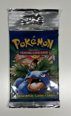 1999 Pokemon Base Set Booster Pack - WOTC - Venusaur Artwork – Factory Sealed 742818061582 - Image 2