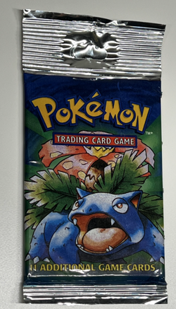 1999 Pokemon Base Set Booster Pack - WOTC - Venusaur Artwork – Factory Sealed 742818061582 - Image 5
