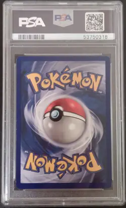 PSA 8 1st Edition Tangela 66/102 Base Set Grey Stamp Gray Error Pokemon 1999 - Image 2