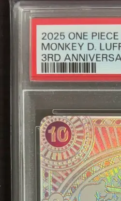 PSA 10 Luffy Silver OP05-119 SEC 3rd Anniversary Special One Piece Japanese #4 - Image 3