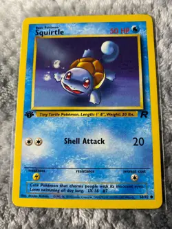 ORIGINAL 1ST EDITION SQUIRTLE POKEMON CARD | GREAT CONDITION | COLLECTOR OWNED - Image 1