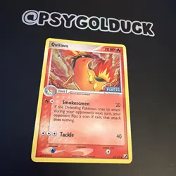 Pokemon Card Quilava 45/115 ex Unseen Forces Reverse Holo Rare Vintage LP 2005 - Image 2