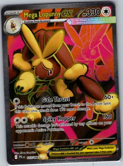Mega Lopunny ex 115/094 ME02: Phantasmal Flames - Pokemon Card - NM - Image 1