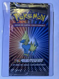 Pokemon EX Rubi & Zafiro Booster Pack 5 Cards Spanish - Manectric - Sleeved - Image 1