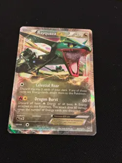 Rayquaza EX Ultra Rare Holo BW Dragons Exalted 85/124 Pokemon Card HP - Image 1