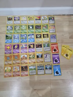 Pokemon Card Lot 1996! 45+ Cards ! Mod Played overall Condition - Image 1