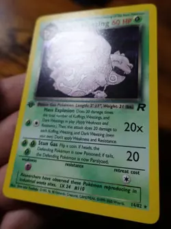 Dark Weezing 14/82 1st Edition Team Rocket Holo Rare Pokemon Card VLP-NM - Image 4