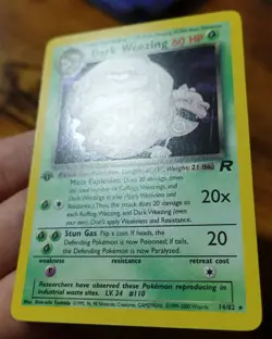 Dark Weezing 14/82 1st Edition Team Rocket Holo Rare Pokemon Card VLP-NM - Image 5