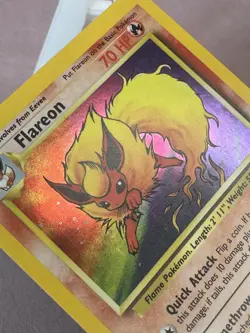 Flareon 3/64 Holo Jungle WOTC Pokemon - Card 'A' - MP - TCGKITTEN - Image 3