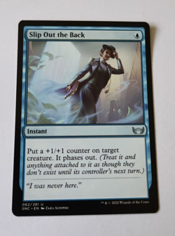MtG Slip Out the Back (SNC-062) Uncommon English MINT - Image 1