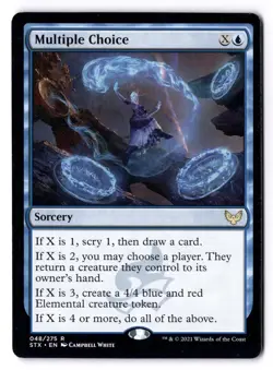 Multiple Choice LP* Strixhaven ENGLISH 048/275 mtg -UnltdCards - Image 1