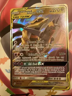 Pokemon Trading Card Basic Tag Team Garchomp & Giratina GX 146/236 Holo - Image 1