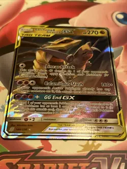 Pokemon Trading Card Basic Tag Team Garchomp & Giratina GX 146/236 Holo - Image 3