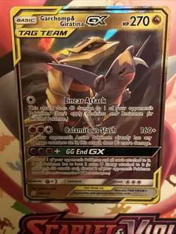 Pokemon Trading Card Basic Tag Team Garchomp & Giratina GX 146/236 Holo - Image 4