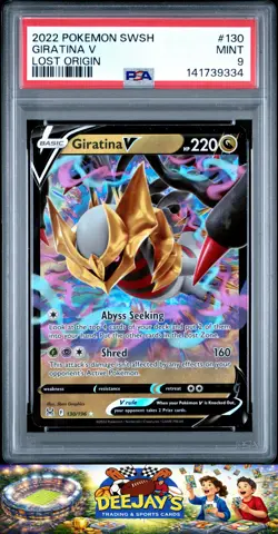 2022 Pokemon Sword & Shield Lost Origin #130 Giratina V Lost Origin PSA 9 - Image 1