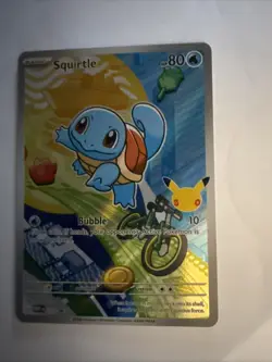 Pokemon Squirtle MEP 039 First Partner Illustration Rare Promo 30th Anniversary - Image 1