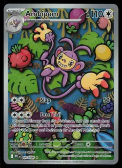 Ambipom 107/094 - Pokemon Phantasmal Flames - Illustration Rare (NM) - Image 1