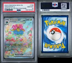 2023 POKEMON MEW EN-151 #198 VENUSAUR EX SPECIAL ILLUSTRATION RARE PSA 10 - Image 3