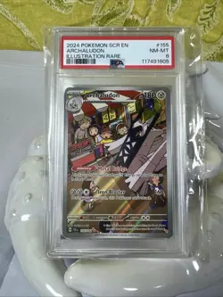 2024 Pokemon ARCHALUDON Stellar Crown Illustration Rare #155 PSA 8 - Image 1
