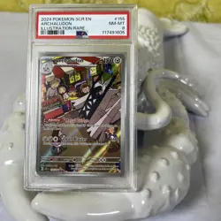 2024 Pokemon ARCHALUDON Stellar Crown Illustration Rare #155 PSA 8 - Image 3