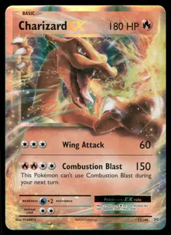 Pokemon Cards Charizard EX 12/108 Evolutions Holo Rare EX HP *BEND* - Image 1