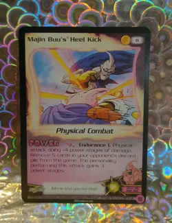2003 Score CCG - TCG, 1 Star DBZ Card, Majin Buu's Heel Kick #11 Limited - Image 1