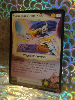 2003 Score CCG - TCG, 1 Star DBZ Card, Majin Buu's Heel Kick #11 Limited - Image 2