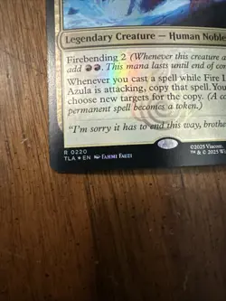 Fire Lord Azula Avatar: The Last Airbender Foil - Image 2