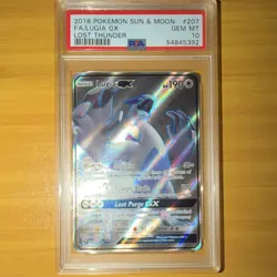 Pokemon Lugia GX Full Art Holo Ultra Rare Lost Thunder #207 PSA 10 - Image 1
