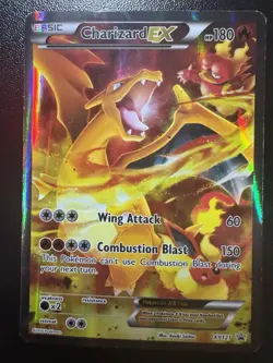 Pokemon Charizard EX XY121 Holo Ultra Rare Black Star Promo MP - Image 1