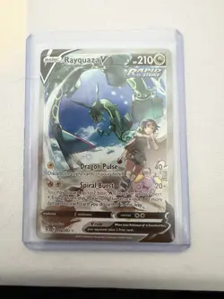 Pokemon Rayquaza V 194/203 SWSH07 Evolving Skies Ultra Rare Full Art Holo - Image 1