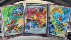 Pokemon TCG First Partner Illustration Collection Series 1 Kanto GEN 1 Starters - Image 1