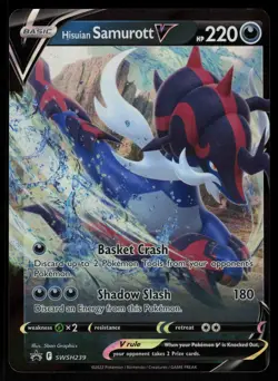Hisuian Samurott V SWSH239 - Pokemon Sword & Shield Promo (NM) - Image 1