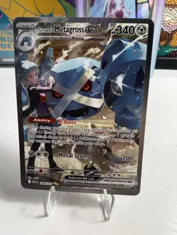 Pokemon Steven's Metagross EX 289/217 ASC Rare Full Art Holo English 340 HP 2023 - Image 1
