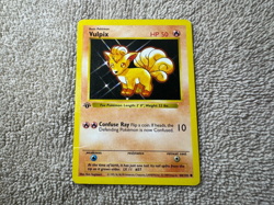 1999 Pokemon Base Set Shadowless 1st Edition Vulpix #68 HP - Image 1