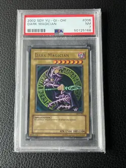 2002 Yu-Gi-Oh! Dark Magician SDY-006 PSA 7 NM - Image 1