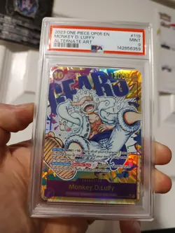 2023 ONE PIECE OP05-AWAKENING OF THE NEW ERA ALTERNATE ART MONKEY D. LUFFY PSA 9 - Image 2