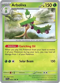 Arboliva 023/198 Non Holo Theme Deck Promo Scarlet & Violet SV1 Pokemon Card NM - Image 1