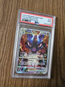Lucario VSTAR SWSH291 SWSH: Sword & Shield Promo Cards Holo PSA 9 - Image 2