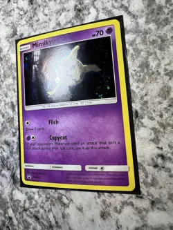 Mimikyu SM99 Black Star Sun & Moon SM Holo Pokemon Card Near Mint - Image 2