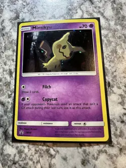 Mimikyu SM99 Black Star Sun & Moon SM Holo Pokemon Card Near Mint - Image 4